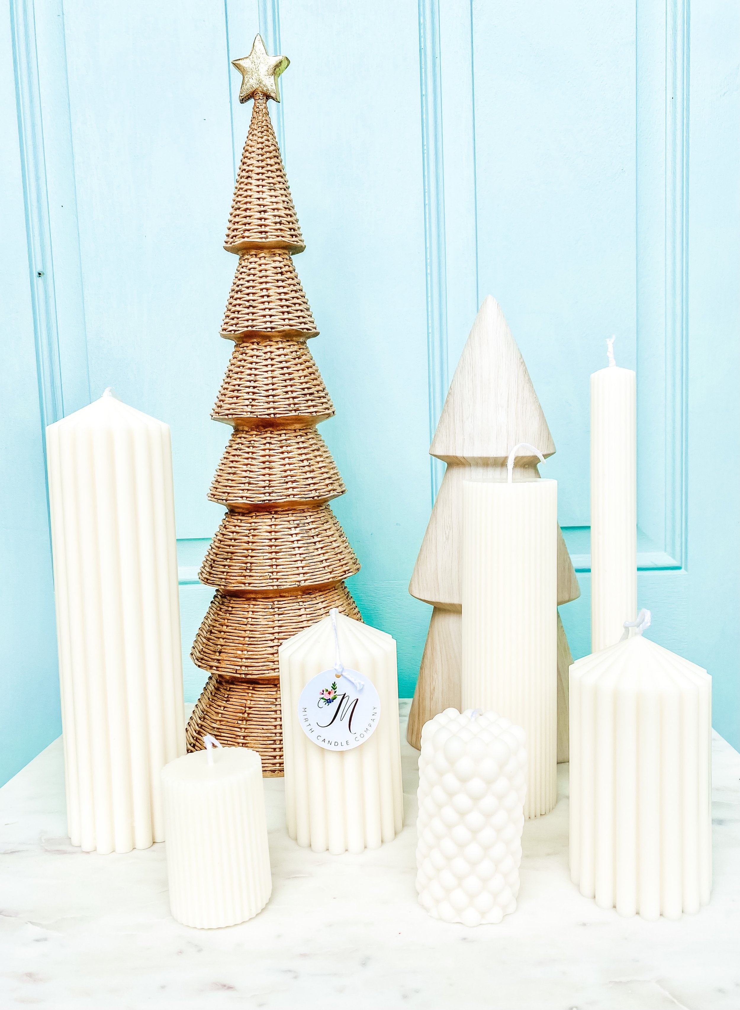 Fluted Pillar Candles